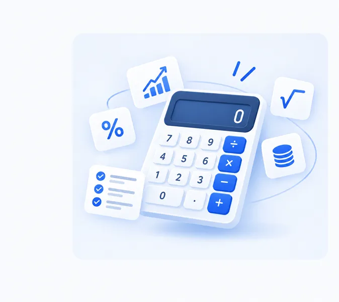 Person using free online engineering calculators on a laptop and phone