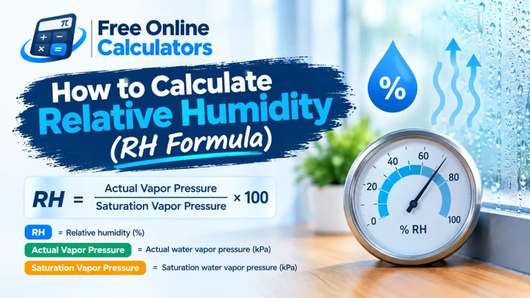 How to Calculate Relative Humidity (RH Formula)