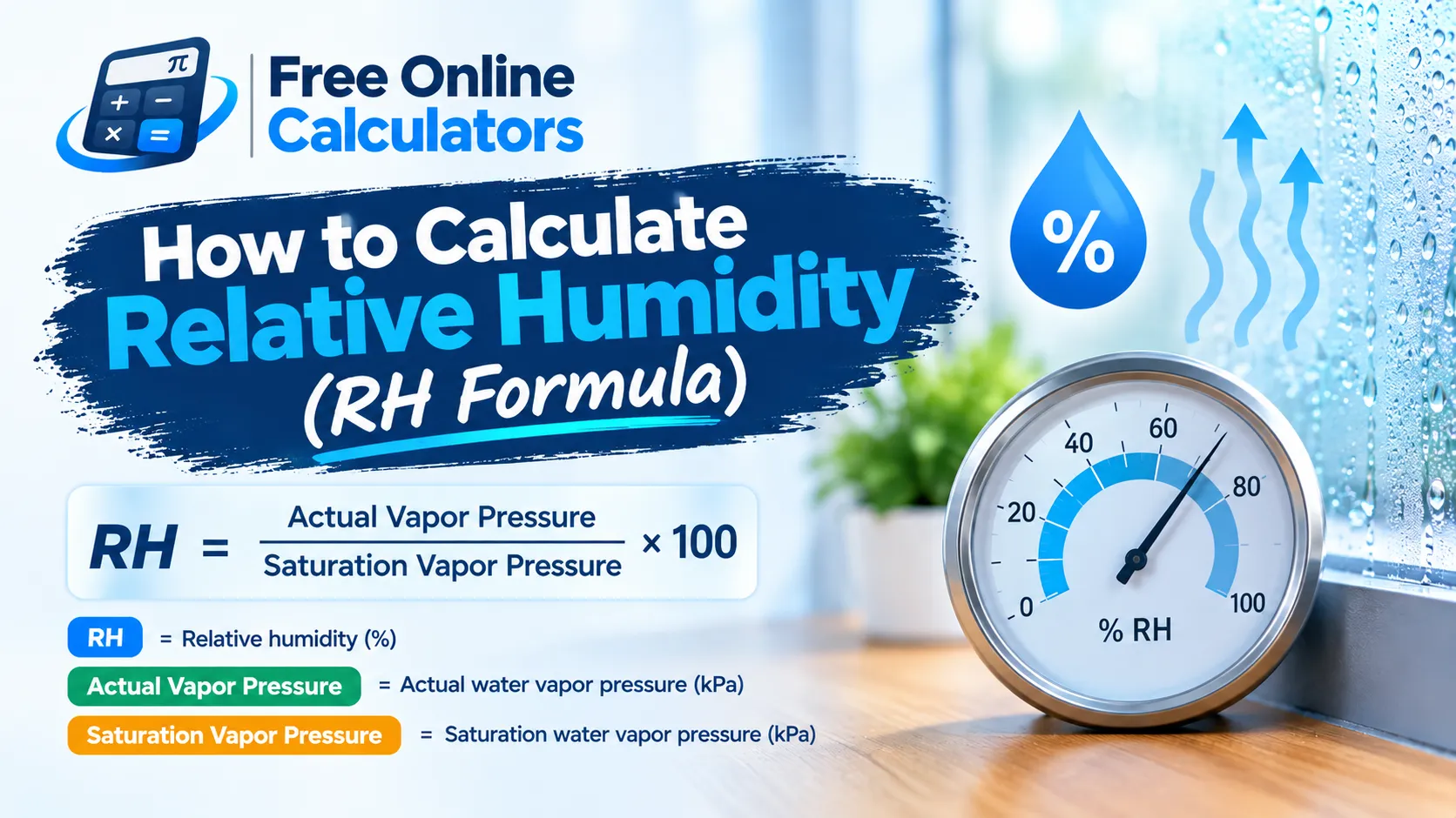 How to Calculate Relative Humidity (RH Formula)