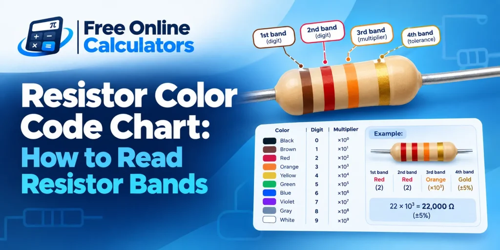 Resistor Color Code Chart: How to Read Resistor Bands