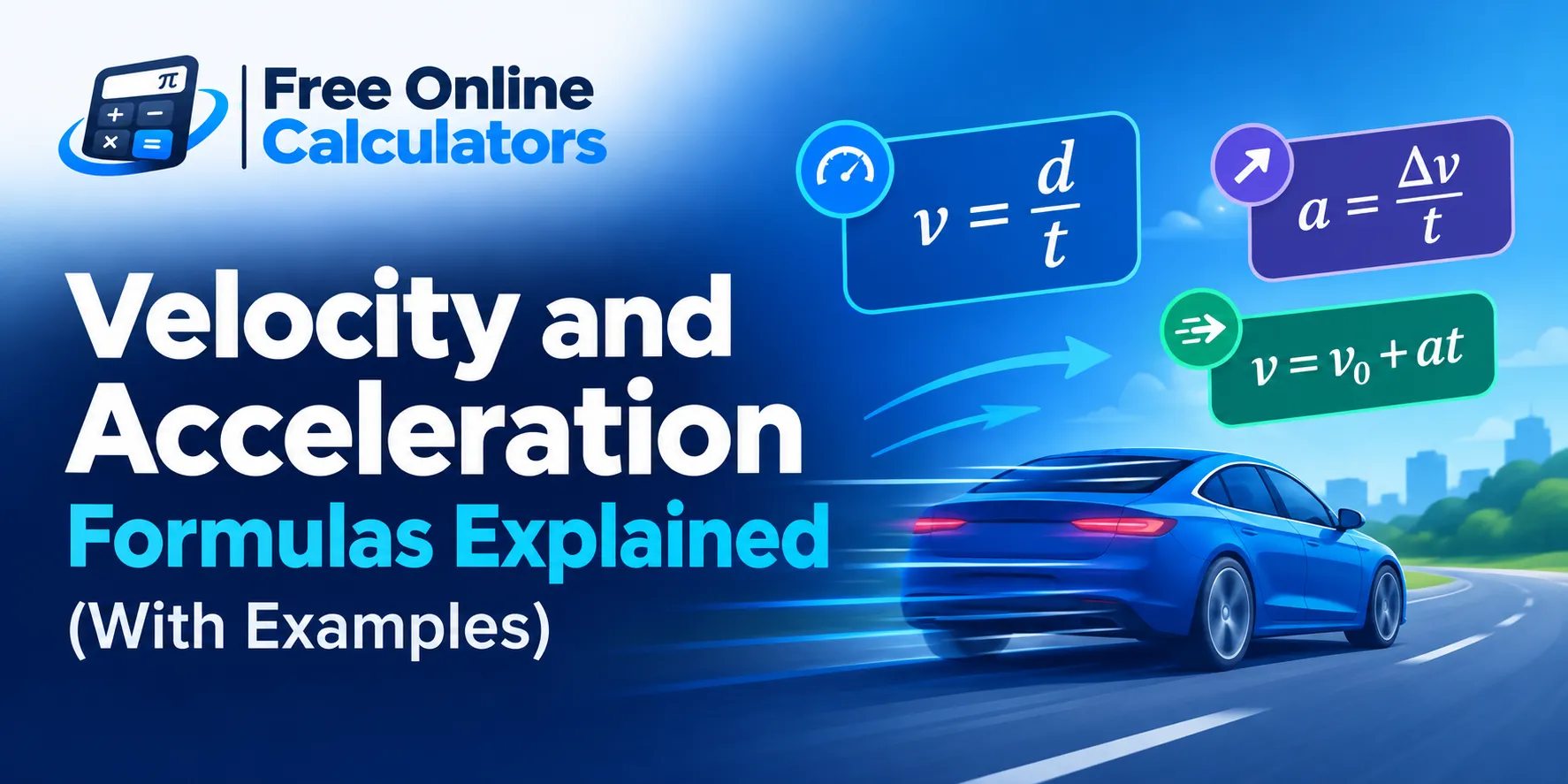 Velocity and Acceleration Formulas Explained (With Examples)