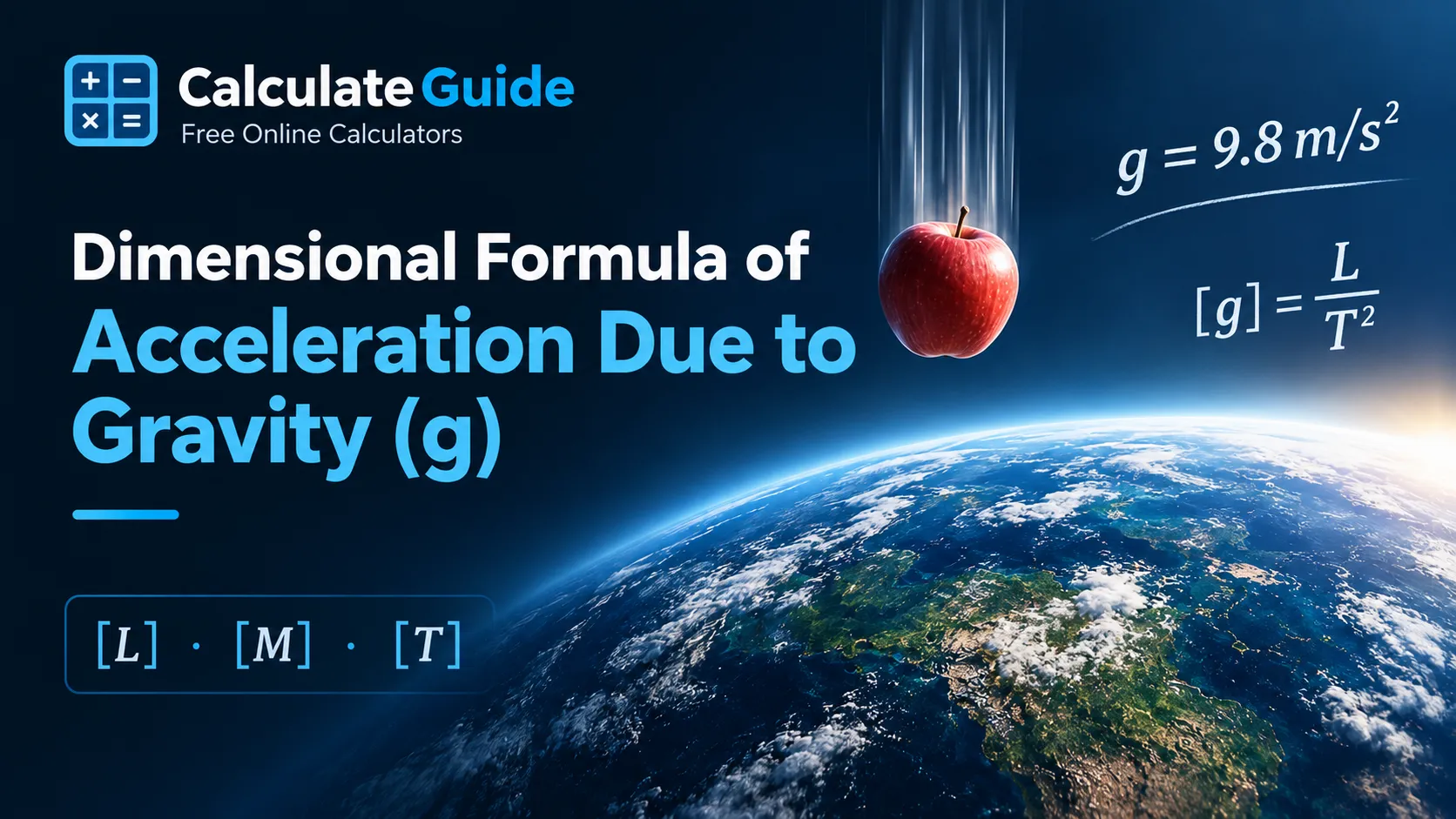 Dimensional Formula of Acceleration Due to Gravity (g)