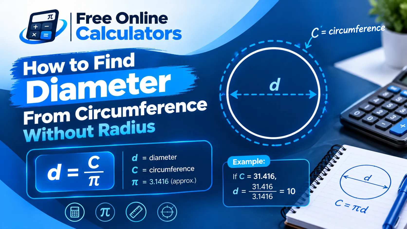 How to Find Diameter From Circumference Without Radius