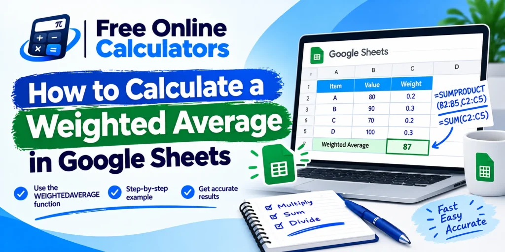 How to Calculate a Weighted Average in Google Sheets